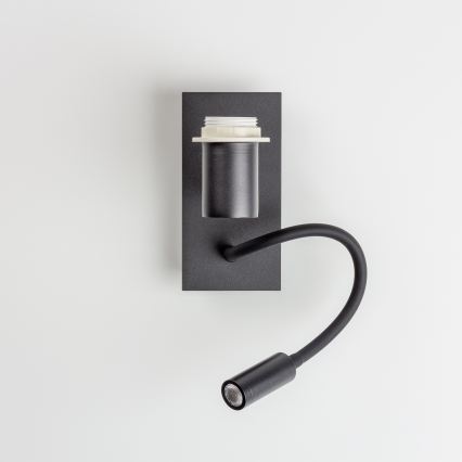 Brilagi - Lampe murale LED flexible pour enfants BOBO 1xE27/25W/230V + LED/3W noir/blanc/lapins