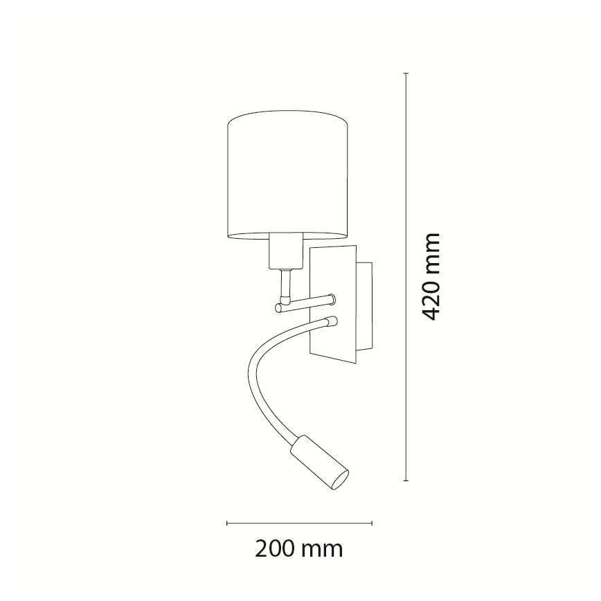 Brilagi - Lampe murale LED flexible pour enfants BOBO 1xE27/25W/230V + LED/3W noir/blanc/licornes