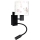 Brilagi - Lampe murale flexible LED pour enfant BOBO 1xE27/25W/230V + LED/3W noir/crème/motif lapins
