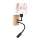 Brilagi - Lampe murale flexible LED pour enfants BOBO WOOD 1xE27/25W/230V + LED/3W chêne/noire/blanche/rose/motif ballerines