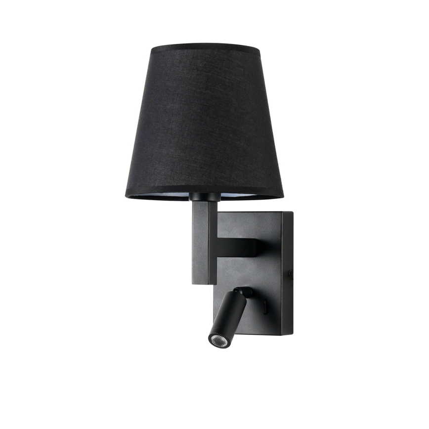 Brilagi - Lampe murale LED DEYA 1xE14/40W/230V + LED/3W noir