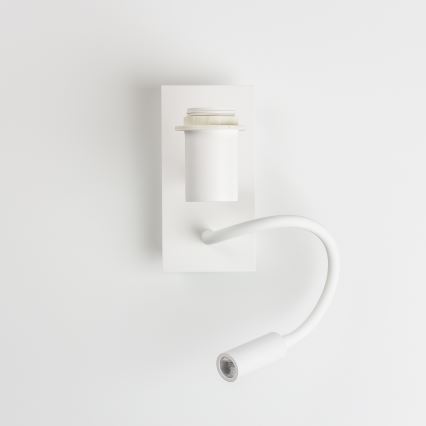 Brilagi - Applique murale LED flexible NUBILA 1xE27/25W/230V + LED/3W blanc/jaune