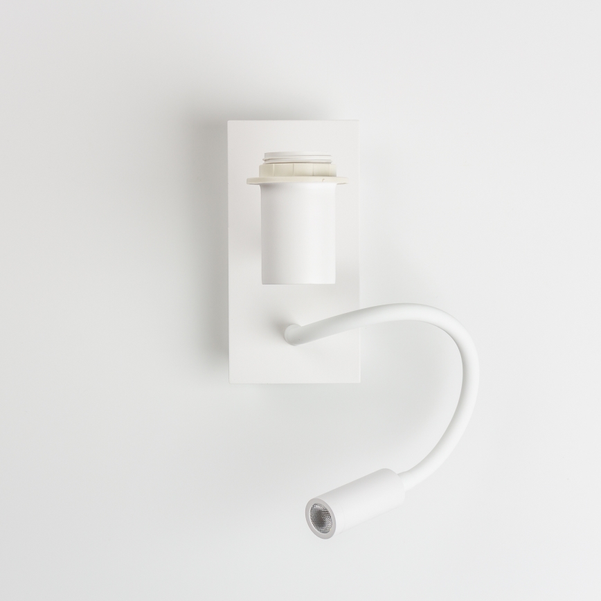 Brilagi - Applique murale LED flexible NUBILA 1xE27/25W/230V + LED/3W blanc/jaune