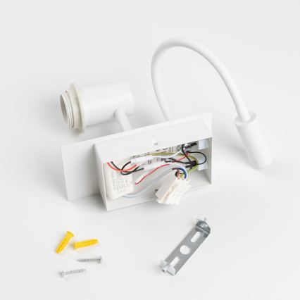 Brilagi - Applique murale LED flexible NUBILA 1xE27/25W/230V + LED/3W blanc/jaune
