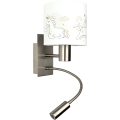 Brilagi - Lampe murale LED flexible pour enfants BOBO 1xE27/25W/230V + LED/3W chrome mat/blanc/licornes