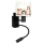 Brilagi - Lampe murale LED flexible pour enfants BOBO 1xE27/25W/230V + LED/3W noir/blanc à motifs animaux