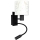 Brilagi - Lampe murale LED flexible pour enfants BOBO 1xE27/25W/230V + LED/3W noir/blanc/lapins