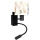 Brilagi - Lampe murale LED flexible pour enfants BOBO 1xE27/25W/230V + LED/3W noir/blanc/motifs animaux