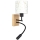 Brilagi - Lampe murale LED flexible pour enfants BOBO WOOD 1x E27/25W/230V + LED 3W chêne/noir/blanc/motif petits lapins