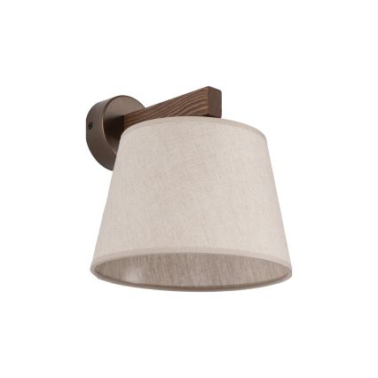 BRILAGI - Lampe murale LED LATTE 1xE27/15W/230V pin/beige