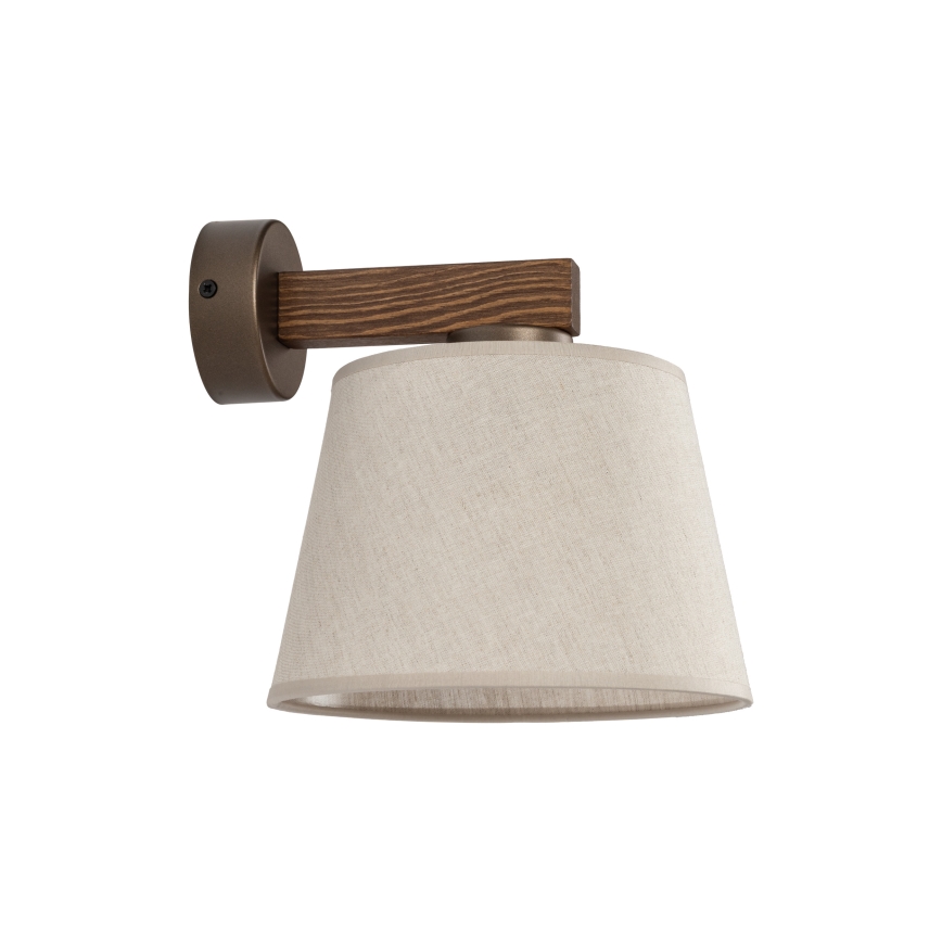 BRILAGI - Lampe murale LED LATTE 1xE27/15W/230V pin/beige