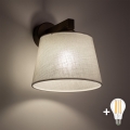 BRILAGI - Lampe murale LED LATTE 1xE27/15W/230V pin/blanc