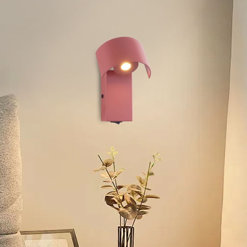 Brilagi - Lampe murale VASTO LED/3W/230V bordeaux