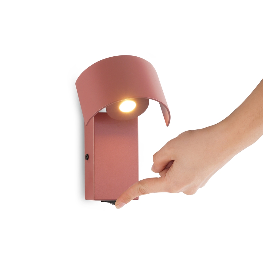 Brilagi - Lampe murale VASTO LED/3W/230V bordeaux