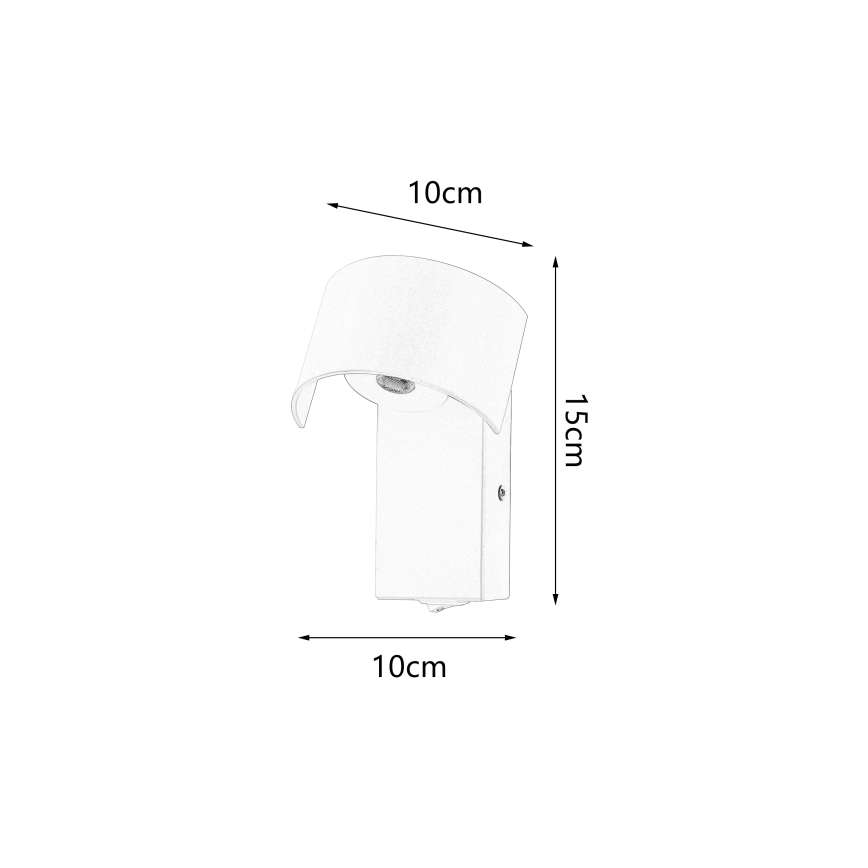 Brilagi - Lampe murale VASTO LED/3W/230V bordeaux