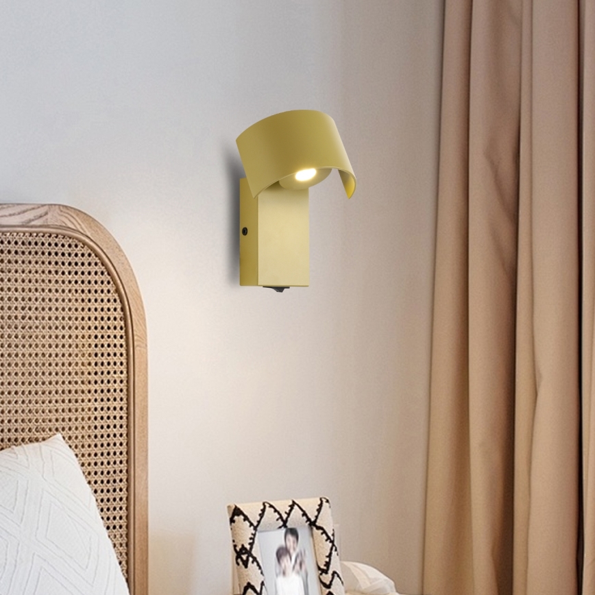 Brilagi - Lampe murale VASTO LED/3W/230V jaune