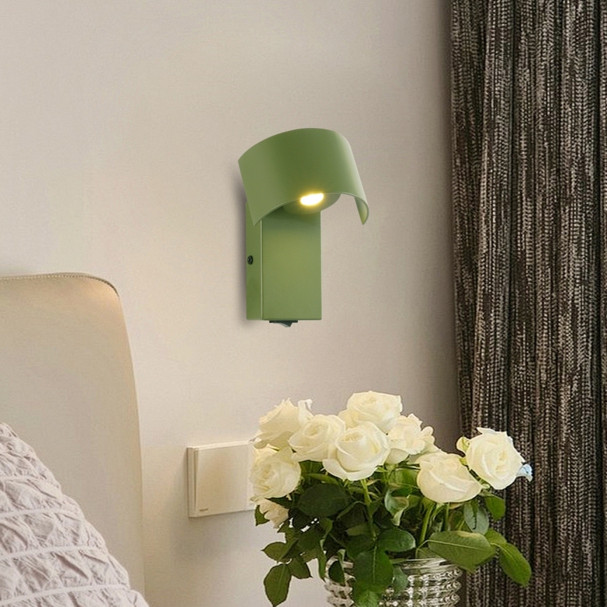 Brilagi - Lampe murale VASTO LED/3W/230V vert