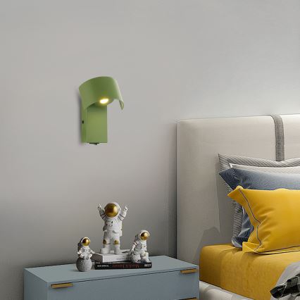 Brilagi - Lampe murale VASTO LED/3W/230V vert