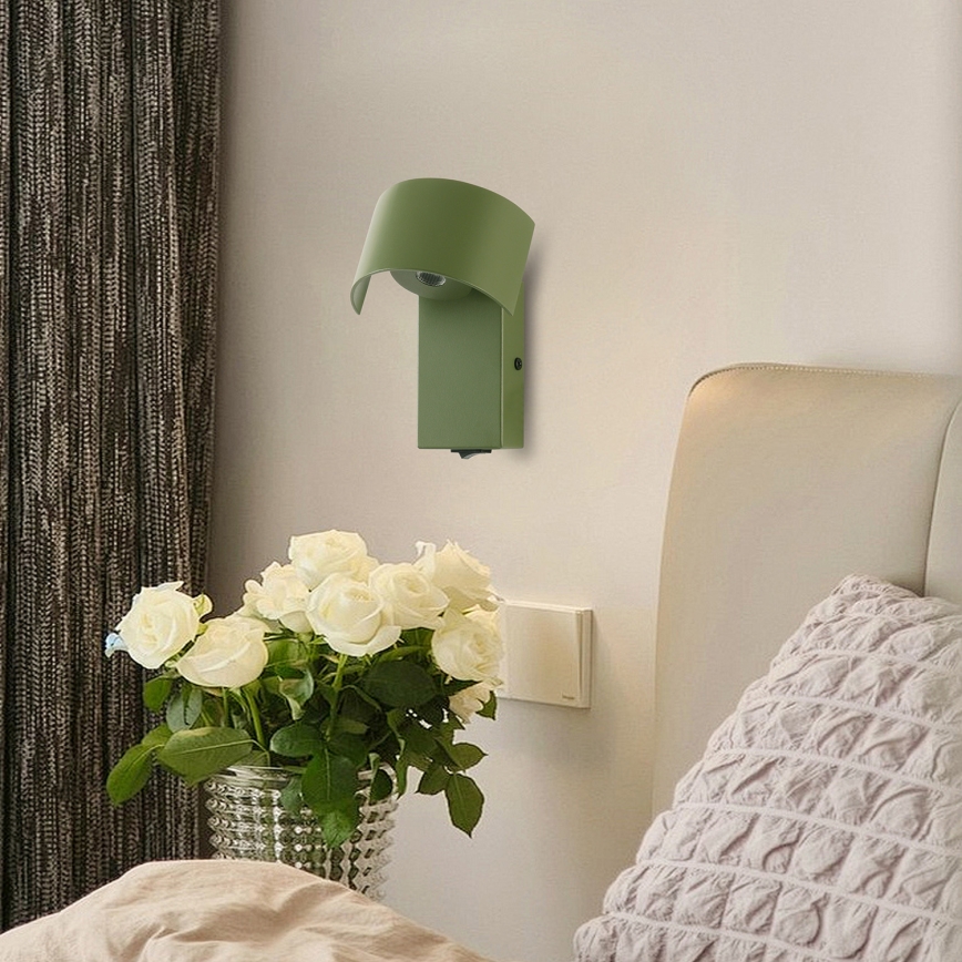 Brilagi - Lampe murale VASTO LED/3W/230V vert