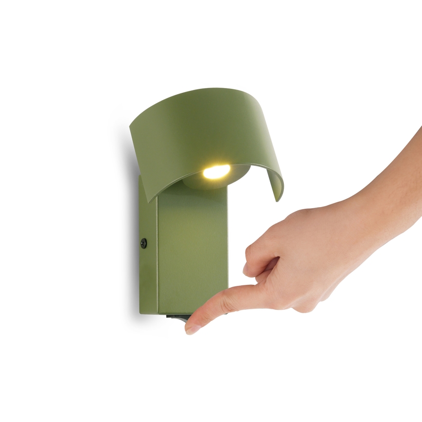 Brilagi - Lampe murale VASTO LED/3W/230V vert