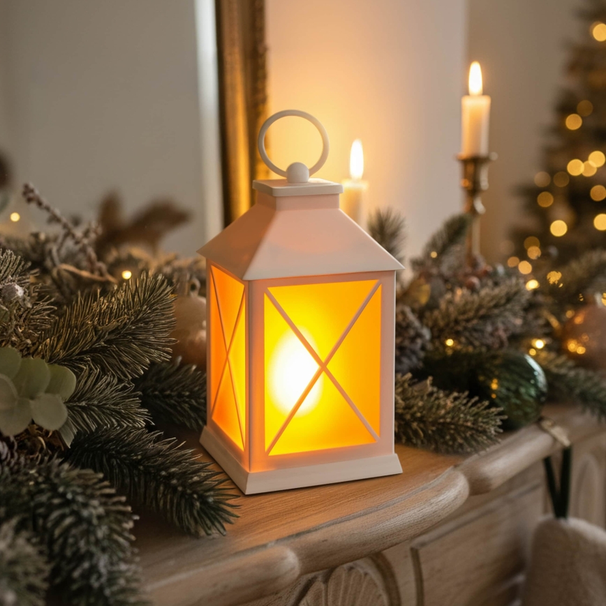 BRILAGI - Lanterne de Noël LED, 2x AA, blanche