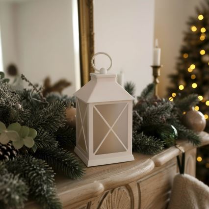 BRILAGI - Lanterne de Noël LED, 2x AA, blanche