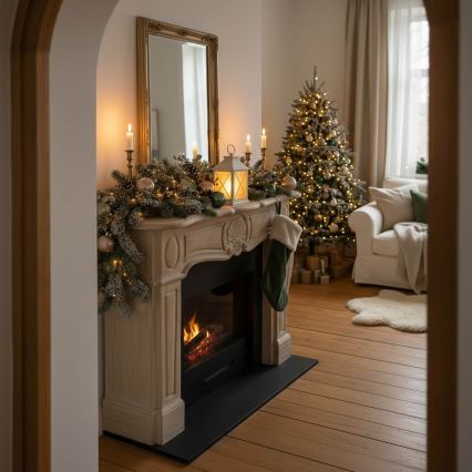 BRILAGI - Lanterne de Noël LED, 2x AA, blanche