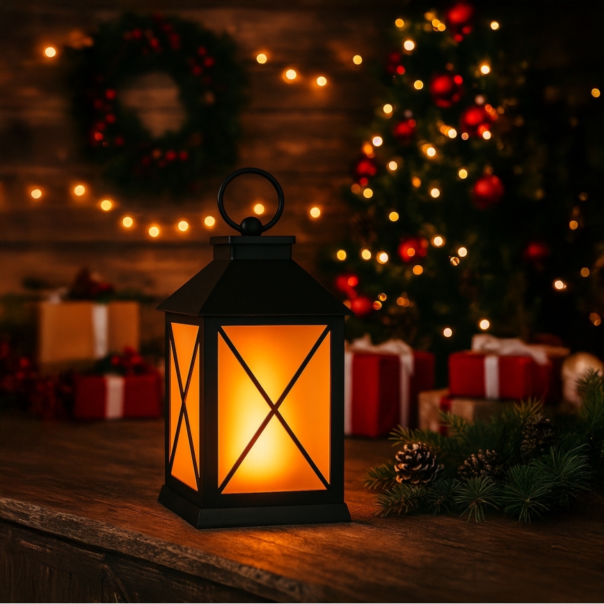 Brilagi - Lanterne LED décorative de Noël, 2x AA