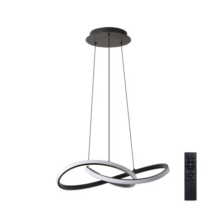 Brilagi - Suspension LED dimmable sur câbles INFINITY LED/55W/230V 3000-6000K 50x50 cm noir + télécommande
