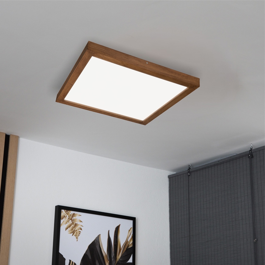 Brilagi - LED Plafonnier de salle de bain WOODY FRAME LED/40W/230V 60x60 cm IP44 cerise