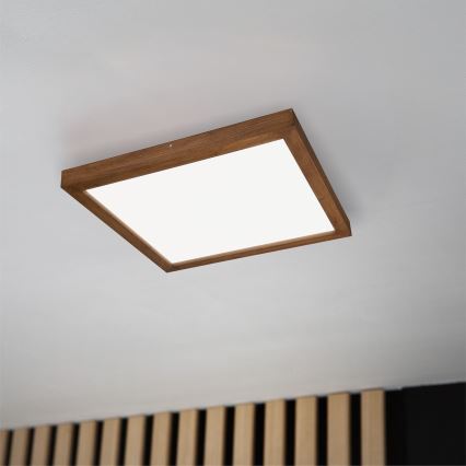 Brilagi - LED Plafonnier de salle de bain WOODY FRAME LED/40W/230V 60x60 cm IP44 cerise