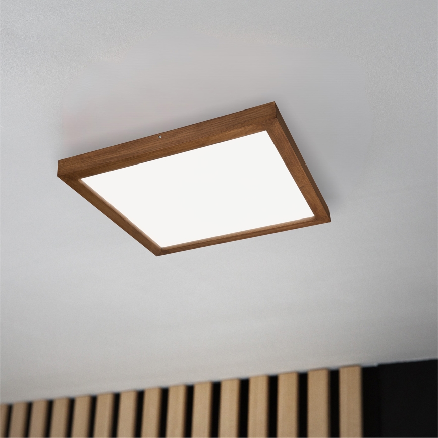 Brilagi - LED Plafonnier de salle de bain WOODY FRAME LED/40W/230V 60x60 cm IP44 cerise