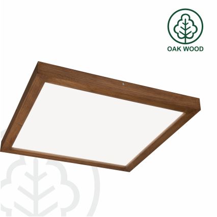 Brilagi - LED Plafonnier de salle de bain WOODY FRAME LED/40W/230V 60x60 cm IP44 cerise