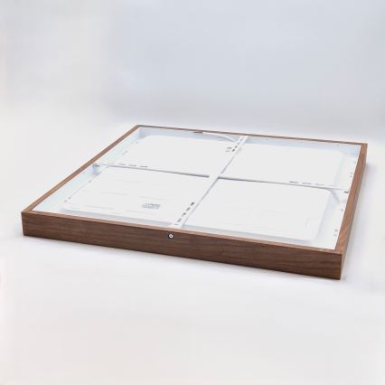 Brilagi - LED Plafonnier de salle de bain WOODY FRAME LED/40W/230V 60x60 cm IP44 cerise