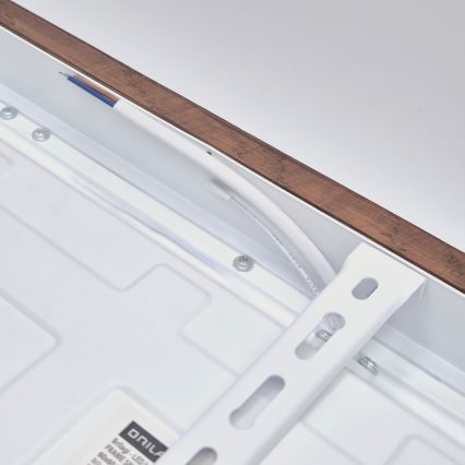 Brilagi - LED Plafonnier de salle de bain WOODY FRAME LED/40W/230V 60x60 cm IP44 cerise
