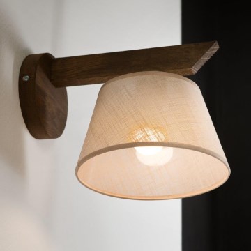 Brilagi - LED  Applique murale ANTHONY 1xE14/40W/230V chêne noyer/beige