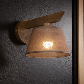 Brilagi - LED  Applique murale ANTHONY 1xE14/40W/230V chêne noyer/marron