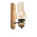 Brilagi - LED Applique murale COTTAGE 1xE14/40W/230V chêne/marron