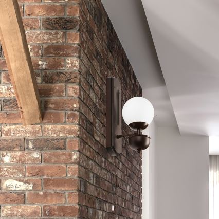 Brilagi - LED Applique murale COTTAGE 1xG9/40W/230V hêtre/blanc