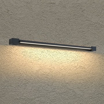 BRILAGI - LED Applique murale d'extérieur AQUA LINE LED/20W/230V 80 cm IP44 noire CRI 90