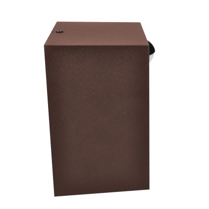 Brilagi - Applique murale LED extérieure avec capteur TERNI LED/12W/230V marron IP44