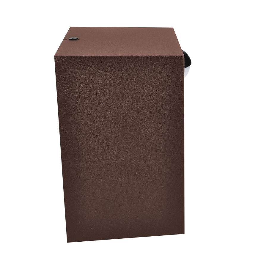 Brilagi - Applique murale LED extérieure avec capteur TERNI LED/12W/230V marron IP44