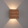 Brilagi -LED Applique murale d'extérieur DOUBLERAY LINE LED/6W/230V décor bois IP54
