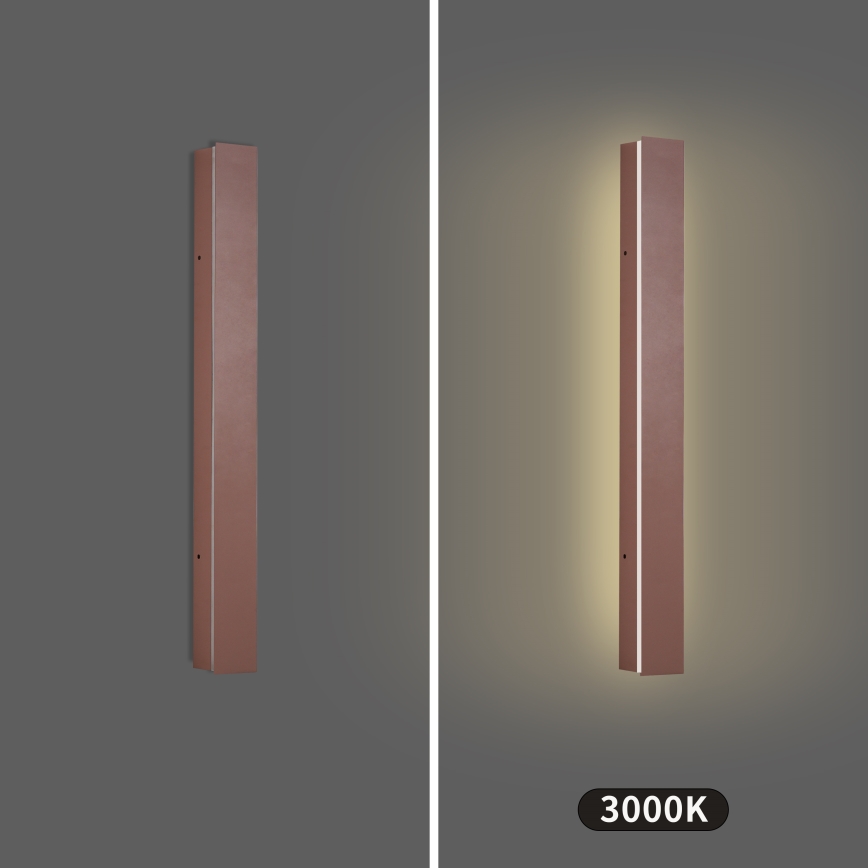 Brilagi - Applique murale extérieure LINEAR LED/12W/230V 3000K IP65 50 cm marron IRC 90