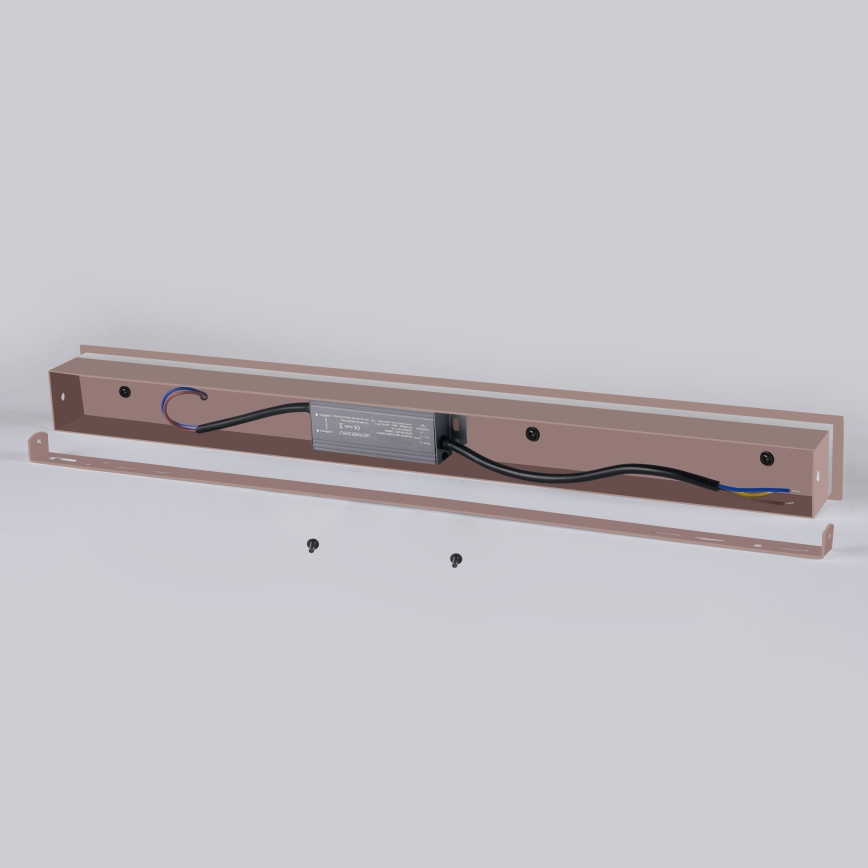 Brilagi - Applique murale extérieure LINEAR LED/12W/230V 3000K IP65 50 cm marron IRC 90