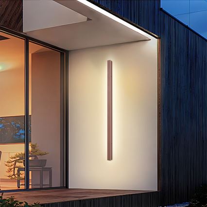 Brilagi - Applique murale d'extérieur LINEAR LED/32W/230V 3000K IP65 140 cm marron CRI 90