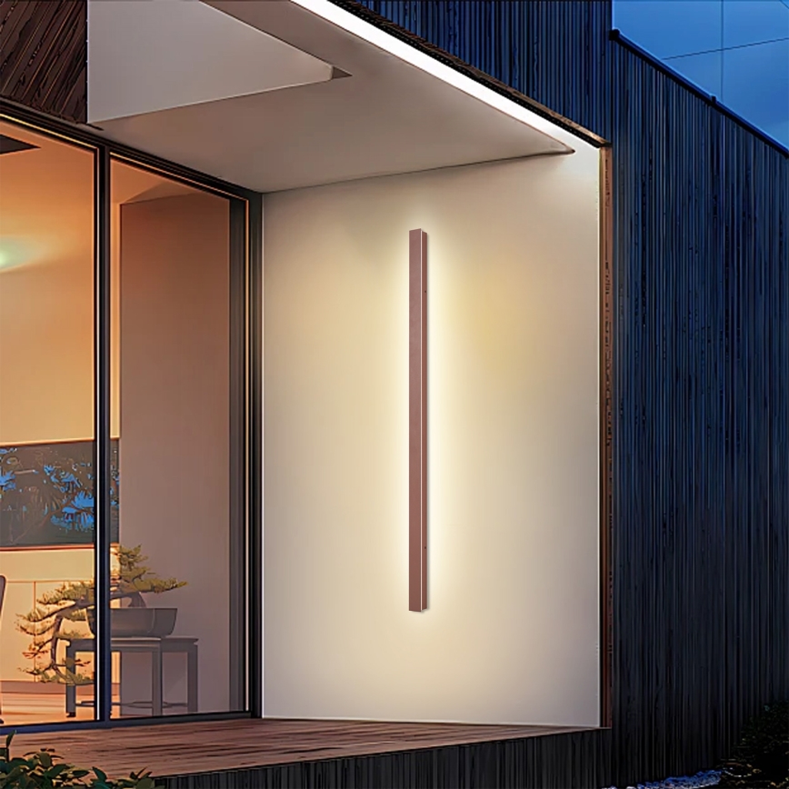 Brilagi - Applique murale d'extérieur LINEAR LED/32W/230V 3000K IP65 140 cm marron CRI 90