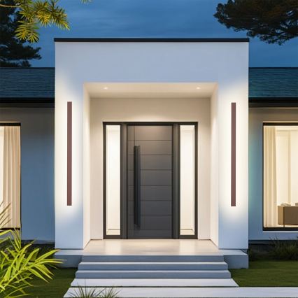 Brilagi - Applique murale d'extérieur LINEAR LED/32W/230V 3000K IP65 140 cm marron CRI 90