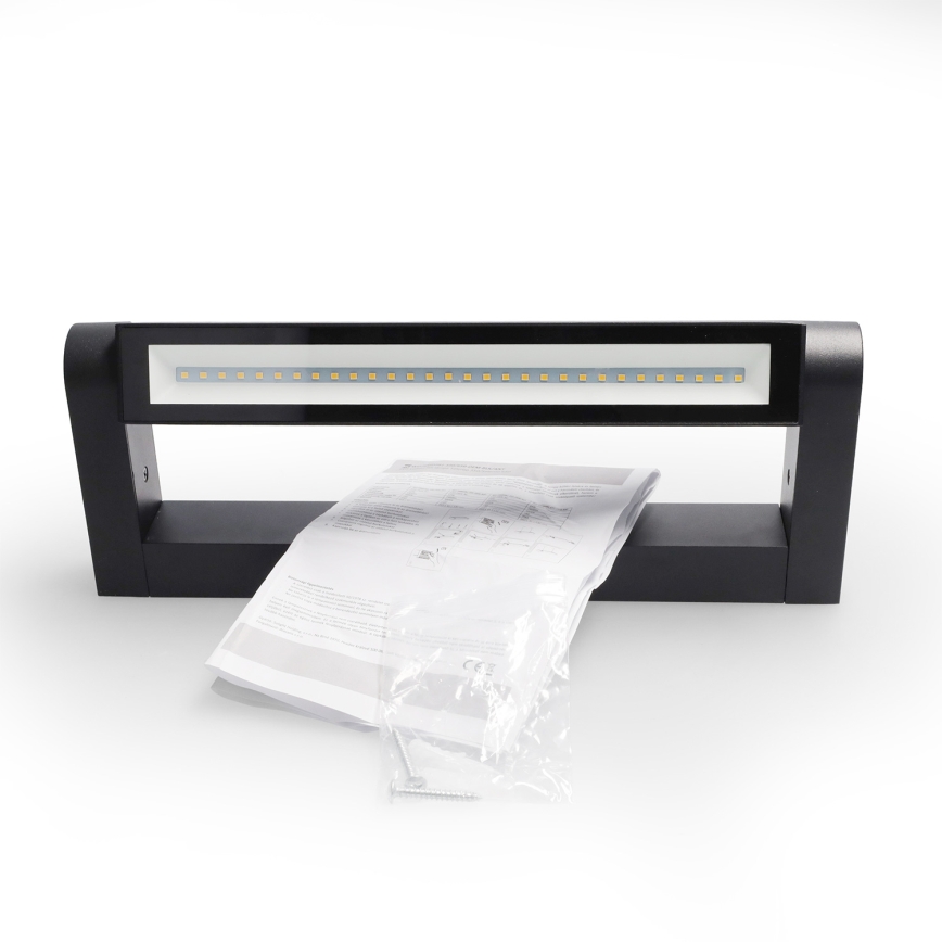 BRILAGI - Applique murale extérieure pour façade SALERNO LED/12W/230V 35,5 cm noire IP65