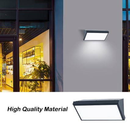 Brilagi - Applique murale extérieure LED dimmable TRIANGLE 1xE27/6W/230V 2700-6500K IP65 anthracite